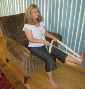Chair yoga version. For students watching television or who have difficulty getting up and down off the floor