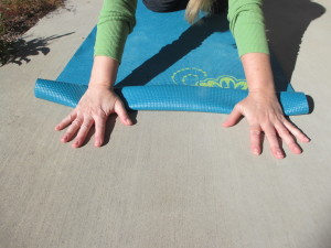 wrist support with mat